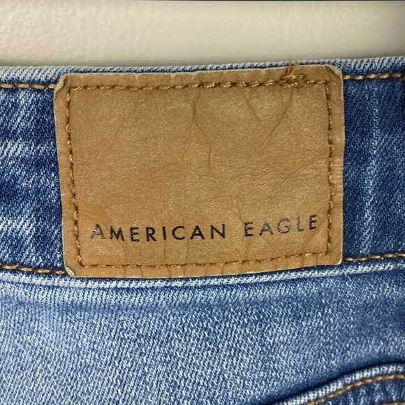 American Eagle Super Hi-Rise Jegging Size 4 Short High Waist Stretch Jeans Denim - Picture 8 of 11